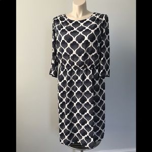 Boden Navy Viscose Dress Sz 18L